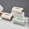علبة مناديل ورقية من طراز M23-8009 تحتوي على منديل بريشة، الحمام بدون آثار ثقوب، علبة مناديل منظفة Item Picture
